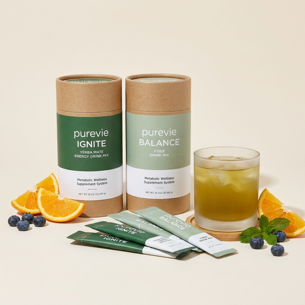 Purevie Reset System - Ignite and Balance cartons with stick packs