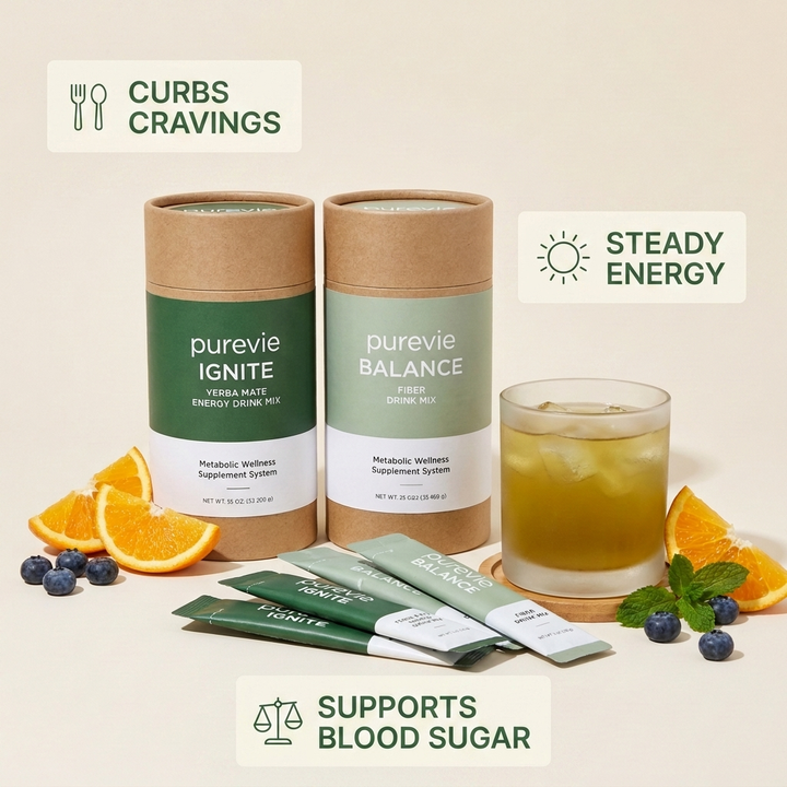 Purevie benefits - curbs cravings, steady energy, supports blood sugar